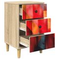 vidaXL Nočný stolík HEESCH 2 ks Dub sonoma 36 x 33 x 60 cm