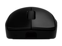 Myš - hranie - pravák a ľavák - optická - 8 tlačidiel - bezdrôtová, káblová - 2.4 GHz, USB - prijímač USB Logitech LIGHTSPEED - čierna