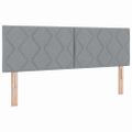 vidaXL Posteľ s pružinovým rámom Svetlosivá 200 x 160 cm látka