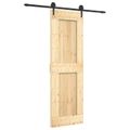 vidaXL Posuvné dvere Prírodná a čierna 70 x 210 cm