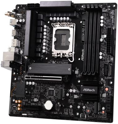 ASRock B860M Pro-A WiFi / Intel B860 / LGA1851 / 4x DDR5 / 3x M.2 / HDMI / DP / USB-C / WiFi / mATX