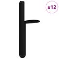 vidaXL Nohy nábytku 12 ks Čierna 66 x 36 x 160 mm Železo