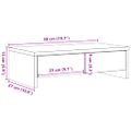 vidaXL Stojan na monitor a zásuvky sivý sonoma 50x27x15cm kompoz.drevo