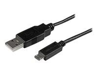 Kábel USB - Micro USB typ B (M) na USB (M) - USB 2.0 - 1 m - čierna