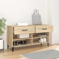 vidaXL Botník dub sonoma 102x35x55 cm spracované drevo
