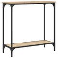 vidaXL Konzolový stolík, dub sonoma, 75x30,5x75 cm, imitácia dreva
