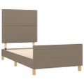 vidaXL Rám postele bez matraca Taupe 80x200 cm Látka