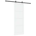 vidaXL Posuvné dvere ORKDAL 83 x 232 cm Borovicový masív Biela