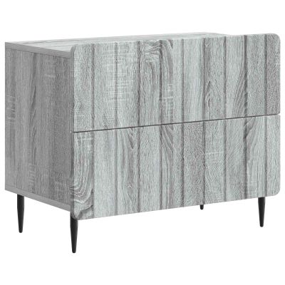 vidaXL Nočný stolík Sivá sonoma 62 x 34,5 x 49,5 cm Kompozitné drevo
