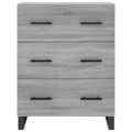 vidaXL Vysoká skrinka sivý dub sonoma 69,5x34x180 cm spracované drevo
