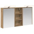 vidaXL Set kabinetov do kúpeľne 3 ks 116 x 16 x 62,5 cm