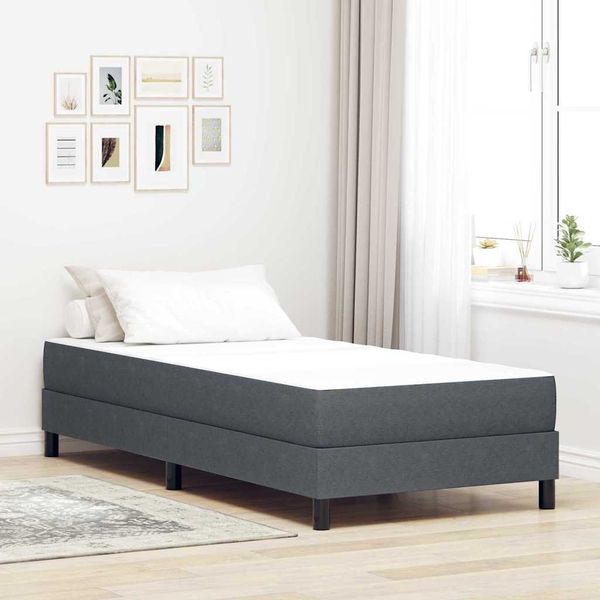 vidaXL Posteľná matrac s matracmi Sivá 80 x 200 cm látka