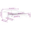 vidaXL Rozkladacia denná posteľ s matracmi bledosivá 90x190 cm látka