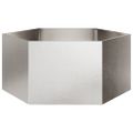 vidaXL Záhradný kvetináč, šesťhran 104x90x45 cm, nehrdzavejúca oceľ