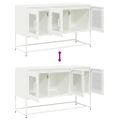 VidaXL TV skrinka Biela 100,5x39x60,5 cm Oceľ valcovaná za studena