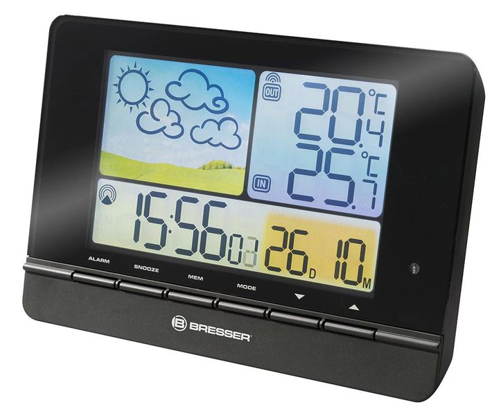 Meteorologická stanica Bresser MeteoTrend Colour RC, čierna