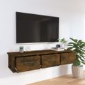 vidaXL Nástenná skrinka tmavý dub 88x26x18,5 cm spracované drevo