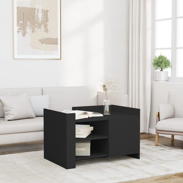 vidaXL Konferenčný stolík čierny 80x50x50 cm kompozitné drevo