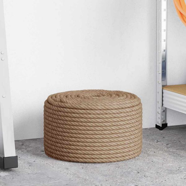 vidaXL Lano zo 100% juty, 10 mm, 100 m