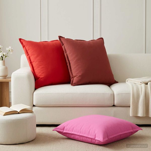 vidaXL Poťah na podložku 2 ks HOUTEN Ružová 65 x 65 cm Polyester