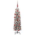 vidaXL Umelý vianočný stromček Zelená 150 cm PVC, oceľ a plast