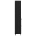 vidaXL Highboard 2 ks Čierny dub 69,5 x 34 x 180 cm Kompozitné drevo