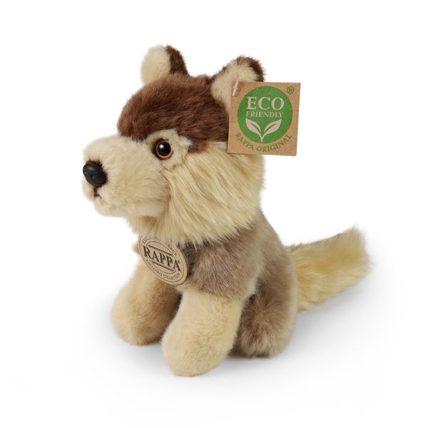 Plyšový vlk sediaci 16 cm ECO-FRIENDLY