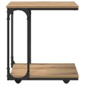 vidaXL Bočný stôl Remeselný dub 50 x 35 x 55.5 cm Kompozitné drevo