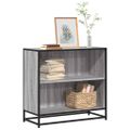 vidaXL Knižnica sivý dub sonoma 80,5x35x76 cm kompozitné drevo