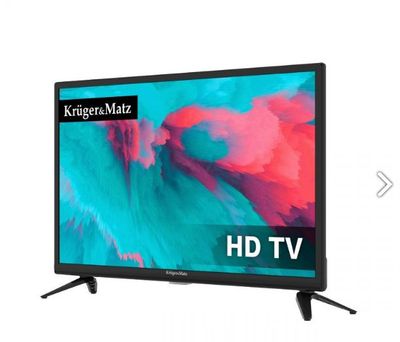 Kruger&Matz KM0224 LED TV 24" HD DVB-T2 H.265 HEVC 230/12V do karavanu