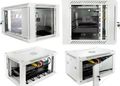 RACK skriňa závesná NEKU TS 19" 4U 450mm, sv. šedá, na samozostavenie RACK skříň závěsná NEKU TS 19" 4U 450mm, sv. šedá, k samosestavení