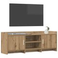 vidaXL TV skrinka 130 x 33 x 47 cm Dub artisan Kompozitné drevo