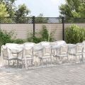 vidaXL Priehľadná plachta s okami 2x8 m Polyetylén