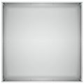 vidaXL Záhradný kvetináč Strieborná 60 x 60 x 30 cm Pozinkovaná oceľ