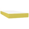 vidaXL Boxspring posteľ s matracom zelená 200x200 cm látka
