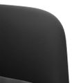vidaXL Rozkladacia pohovka s podrúčkami, čierna 54 cm, zamat