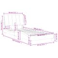 vidaXL Rám postele bez matraca Hanko tmavosivá 80x200 cm zamat