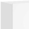 vidaXL TV nástenná skrinka s LED svetlami biela 100x35x41 cm