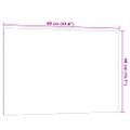 vidaXL Nástenná magnetická tabuľa biela 60x40 cm tvrdené sklo