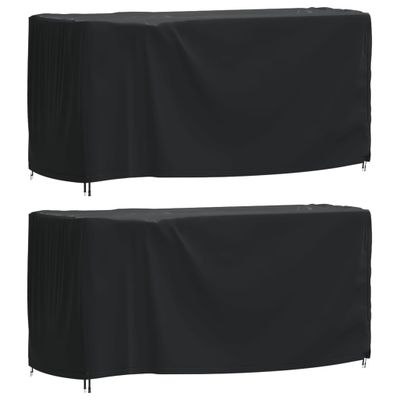 vidaXL Poťah na záhradný nábytok čierny 180x70x90 cm vodotesný 420D