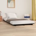 vidaXL Posteľný rám čierny 75x190 cm borovicový masív