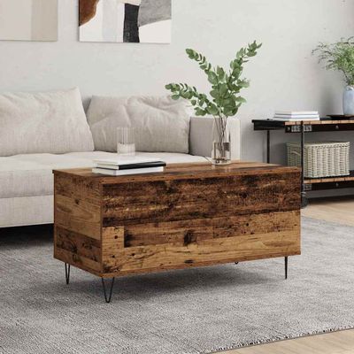 vidaXL Konferenčný stolík Staré drevo 90 x 44.5 x 45 cm