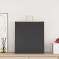 vidaXL Papierové tašky 50 ks s rúčkami, čierna, 45x17x48 cm