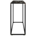 vidaXL Konzolový stolík čierny 100x35x75 cm tvrdené sklo