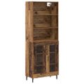 vidaXL Highboard 2 ks Staré drevo 69,5 x 32,5 x 180 cm