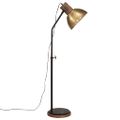 vidaXL Podlahová lampa 25 W starožitná mosadzná 30x30x100-150 cm E27