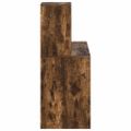 vidaXL Stôl Dymová dub 102 x 50 x 124 cm Kompozitné drevo