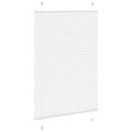 vidaXL plisovaná roleta biela 100x100 cm šírka látky 99,4 cm