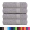 vidaXL Sprchové osušky FROGN 4 ks sivé 70x140 cm 360 g/m²