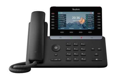 Yealink SIP-T85W SIP telefón, PoE, 5,5'' bar. LCD, GigE, 16 SIP účtov, BT, Wi-Fi 6